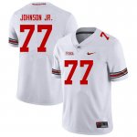 NCAA Ohio State Buckeyes Men's #77 Paris Johnson Jr. White Nike Football College Jersey XTX4545TS